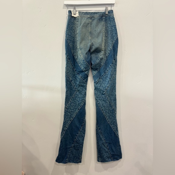 Free People We The Free Mermaid Mid-Rise Flare Jean in the Low Tide wash - Picture 5 of 8